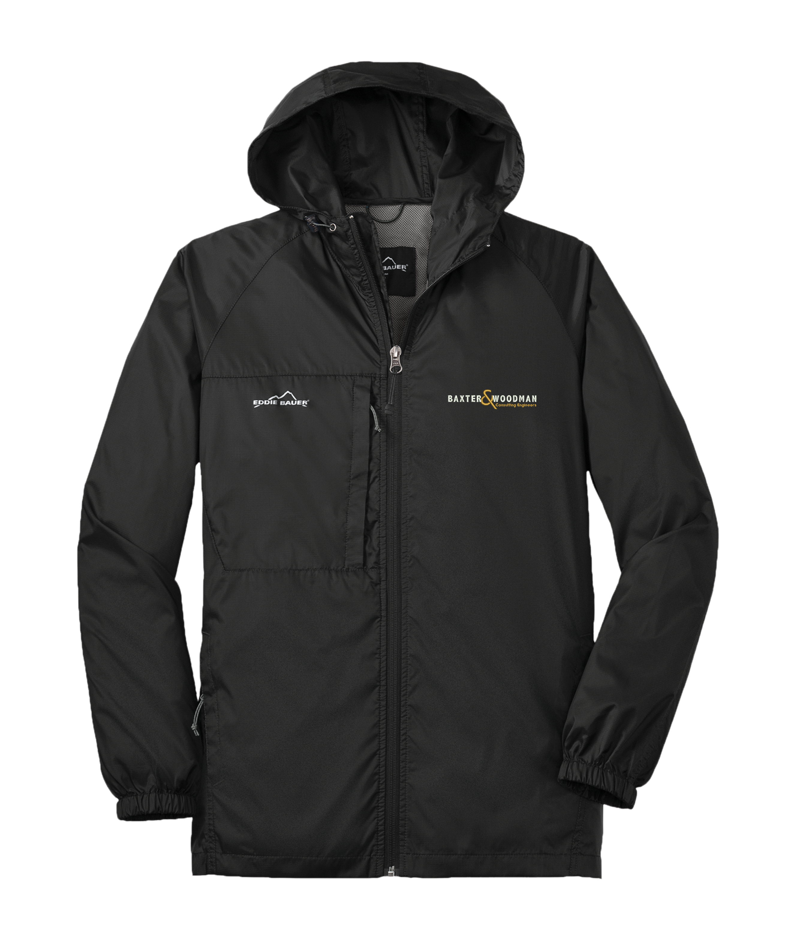 Packable wind shop jacket